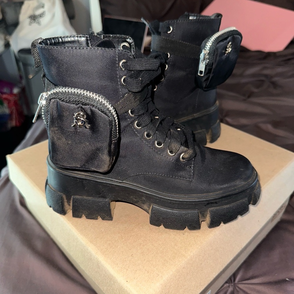 Steve Madden Combat Boots - Picture 2 of 12